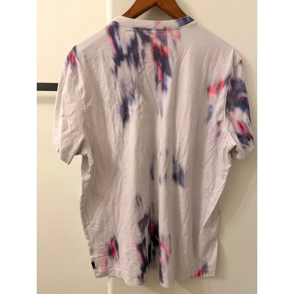 AG Adriano Goldschmied Tie Dye T-Shirt Mens Medium Grey Navy Pink